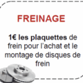Les plaquettes de freins à 1,00€ !